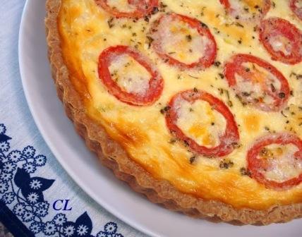 Quiche de Tomate e Queijo
