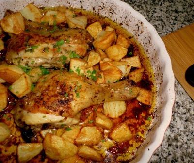 Frango Assado com Mostarda