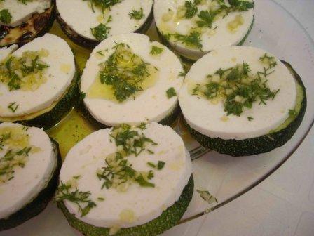 Curgete com Queijo de Cabra