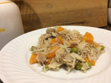 Arroz de Cenoura com Atum