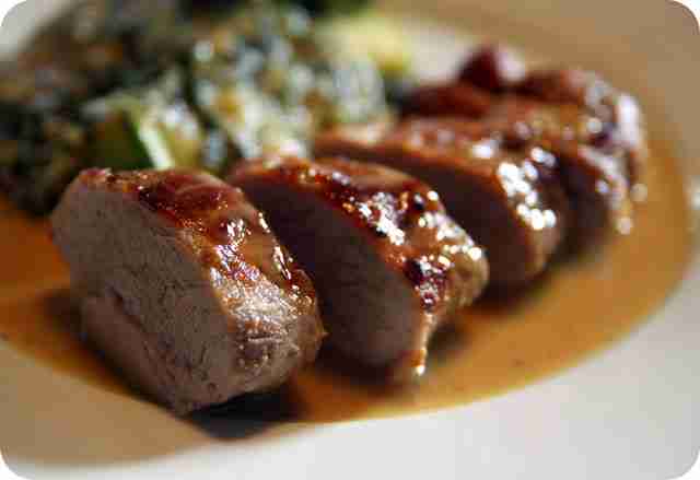 Lombinhos de Porco com Mel e Mostarda