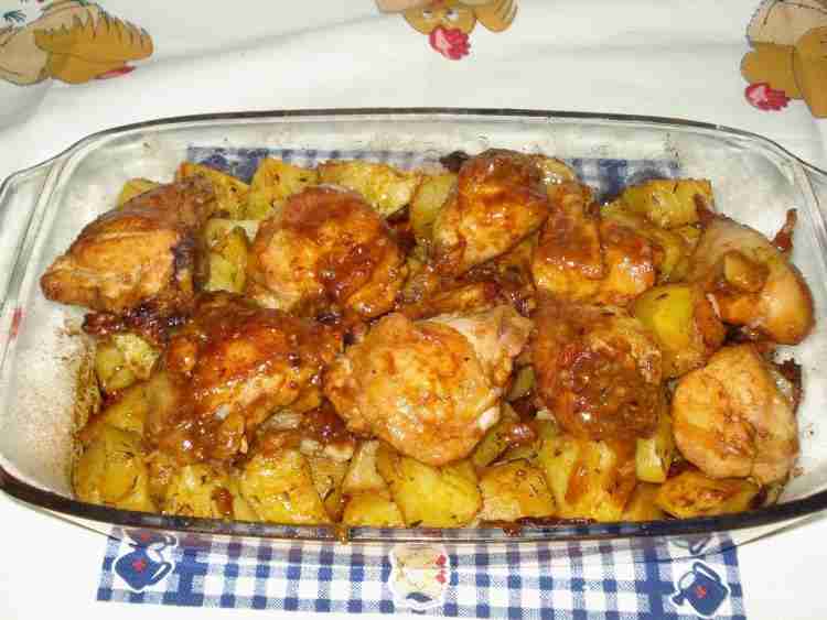 Frango Assado no Forno com Orégãos